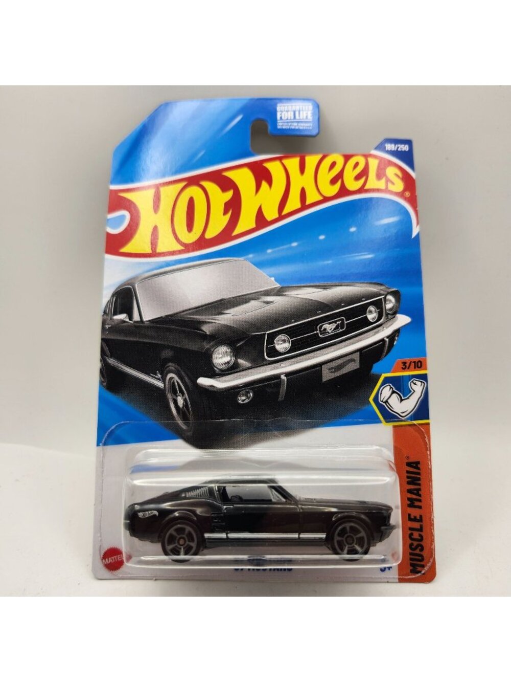 Hot Wheels 67 Mustang Ford Black 2025 Muscle Mania 3/10 189/250